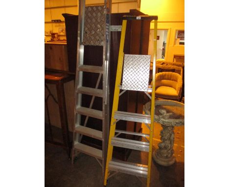 Two Aluminium Step Ladders