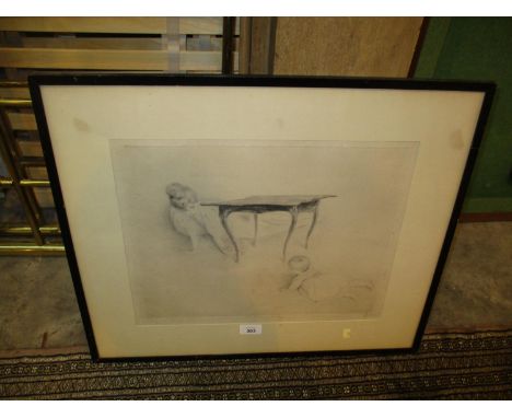 Paul Cesar Helleu, (French 1859-1927), Etching, Le Coucou