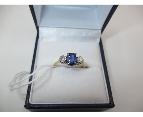 18ct Gold Sapphire and Diamond Ring