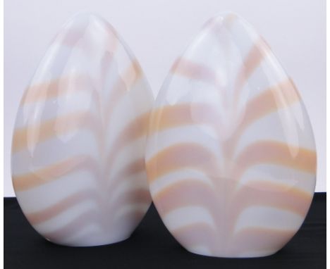 A pair of Murano glass light shades,
height 14.5".