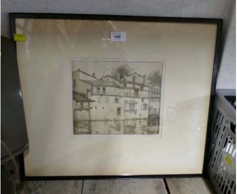 Continental etching by Muriel Wilson 
