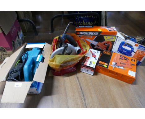 Silverline belt sander, Black &amp; Decker Scorpion saw, Draper jigsaw etc&nbsp; NOTE-Belt sander withdrawn&nbsp;