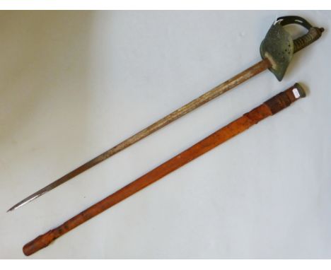 A George V officers dress sword and scabbard