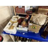 Mixed Lot: Doll, a large key shaped clock and other assorted items