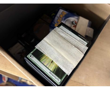 Box of Magic, The Gathering cards plus various Pokemon cards and others