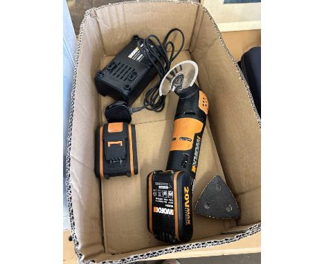 A Worx power share cordless multitool