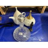 Mixed Lot: Rosenthal teapot, ships decanter and other assorted items