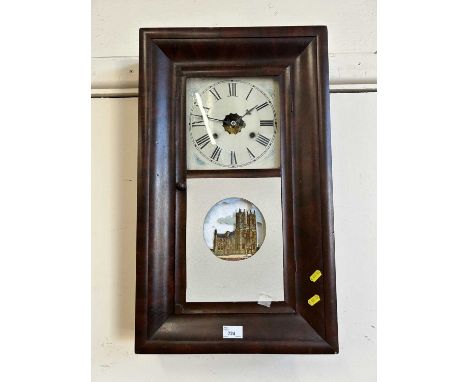 Vintage wall clock featuring Westminster Abbey