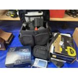 Mixed Lot: Panasonic Lumix digital camera, a further Nikon camera and a Pentax MZ60 camera with case