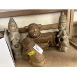 A group of four modern Far Eastern figures