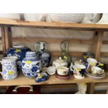 Mixed Lot: Various reproduction Augustus Rex tea wares, ginger jars and other assorted ceramics