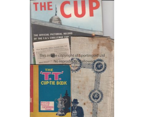 MISCELLANY-CUP    Four items related to the Cup, the "T.T" Cup-Tie Book, published by Topical Times, 1934 with 28 photos of C
