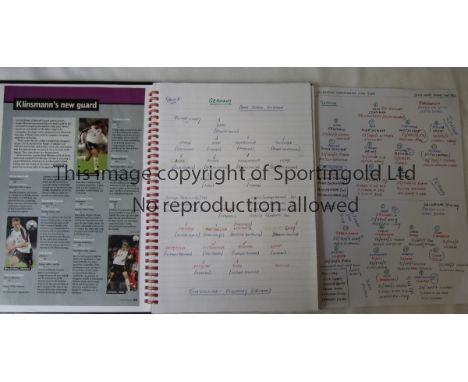 MOTTY    Two items used by John during the 2006 World Cup and the 2008 Euros. The first item is a large format , hard back no