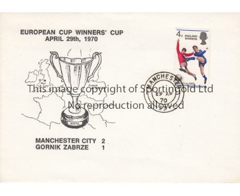MAN CITY - GORNIK 1970   First Day Cover , Manchester City v Gornik Zabrze, European Cup-Winners Cup Final , 29/4/70, played 