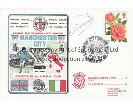 MAN CITY - JUVENTUS 1976   Dawn First Day Cover issued for the Manchester City v Juventus UEFA Cup tie at Maine Rd, 15/9/76, 