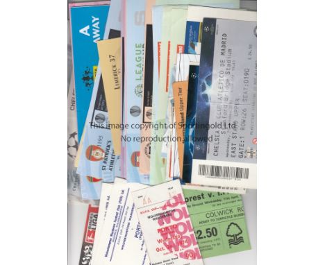 TICKETS   A collection of 86 tickets to include England v Northern Ireland 1972, Derby v Real Madrid EC 1974/75, 5 Wolves hom