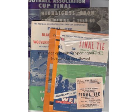 FA CUP-WOLVES    Selection of Cup Final items involving Wolverhampton Wanderers, 1949 Cup Final programme (some creases, no w