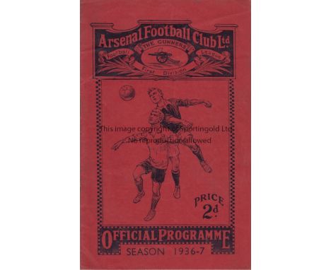 ARSENAL - EVERTON 1936   Historic match as this was the first television broadcast game as the BBC broadcast the action from 