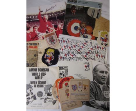 WORLD CUP 1966  Collection of 1966 World Cup memorabilia, blank sheet of official FA World Cup notepaper  (Middlesbrough Loca