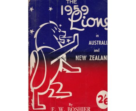 LIONS TOUR TO AUSTRALASIA 1959   Scarce 100 page large format softback book telling the story of the 1959 Lions Tour to Austr