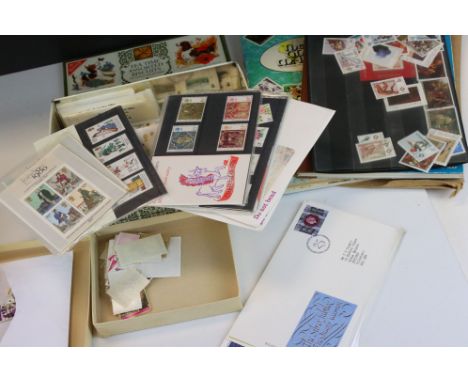A small collection of mixed stamps together with a quantity of first day covers. 