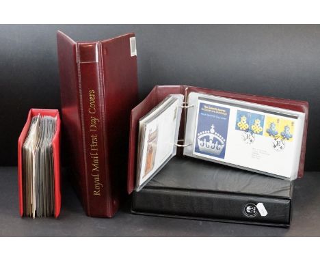 A large collection of mainly British first day covers contained within four albums. 