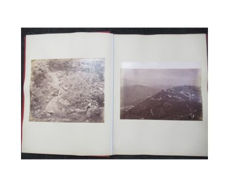 Photograph Album South America, including Brazil comprising 28 albumen prints 3 of Rio, Pedros de Quebhua Canghala, &amp; Mat