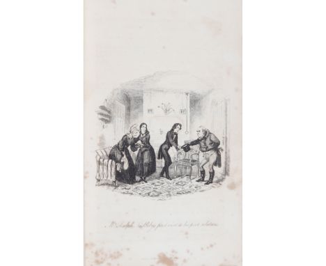 Dickens, Charles Nicholas Nickleby London: Chapman &amp; Hall, 1839. First edition in book form, first issue [with 'visiter' 