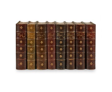 The Studio a large collection, comprising Volumes 1-6, 8, 11-12, 14-29, 30, 32, 34-52, 54-59, mostly bound 2 volumes in one; 