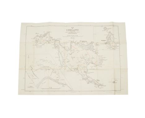 St Kilda - Mathieson, John and A.M. Cockburn, surveyors Map of St Kilda or Hirta and Adjacent Islands &amp; Stacs. Ordnance S