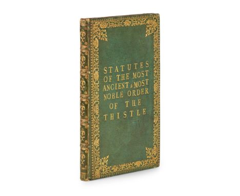 Order of the Thistle Manuscript Statutes, signed George Dempster 33 manuscript pages, signed to the final leaf: "George Demps