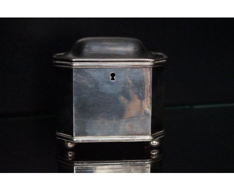 Georgian tea caddy tested for silver Height 9 cm 