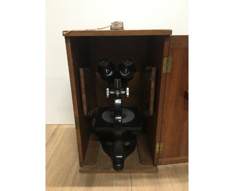 VINTAGE MICROSCOPE BY BECK LONDON (IN BOX)