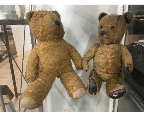 2 VINTAGE TEDDY BEARS