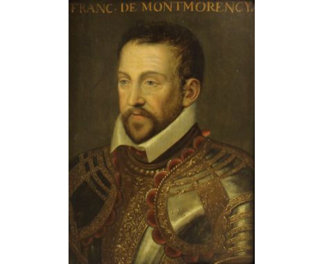 FRENCH SCHOOL IN THE MANNER OF ANTONIS MOR (1517-1575) "Francois I Duke of Montmorency, Marshall of France", a portrait study
