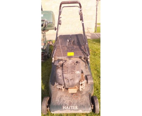 A Hayter Harrier 56 petrol driven rotary lawn mower