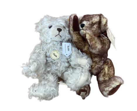 Steiff Classic Bear 005251 with labels, Shirley Latimer Crafty Bear 'Lomand' 2 of 10 with labels and Deans Jimmy Bean 149 of 