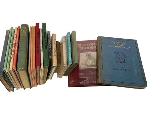 Collection of children's books, including first edition Beatrix Potters, Alison Utley and others