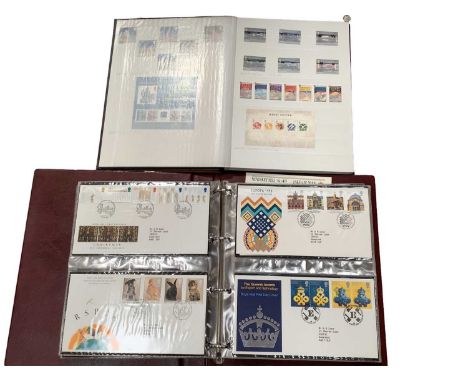 Stamps GB QE11 collection including early Commemorative sets, Definitive and regional issues all mint. Plus a selection of Fi