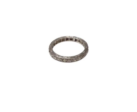 Diamond full band eternity ring with a continuous band of twenty four old cut diamonds, size JWeight 2.4 gramsThe ring is unm