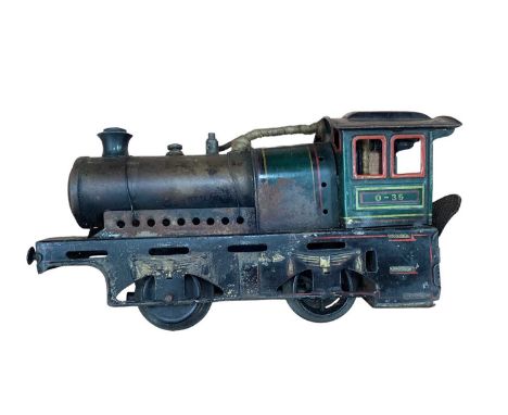 German stationary steam engine and cutting machines, drill plus live steam 0-4-0 locomotive