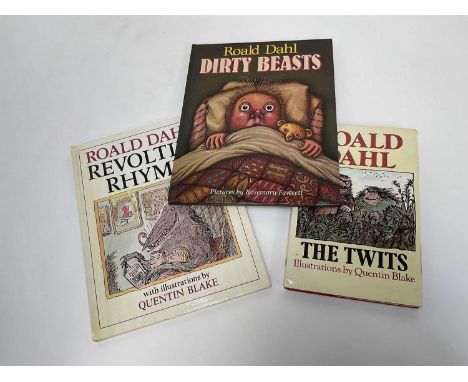 Roald Dahl - The Twits, with illustrations by Quentin Blake 1st Edition published 1980 by Jonathan Cape, together with Revolt