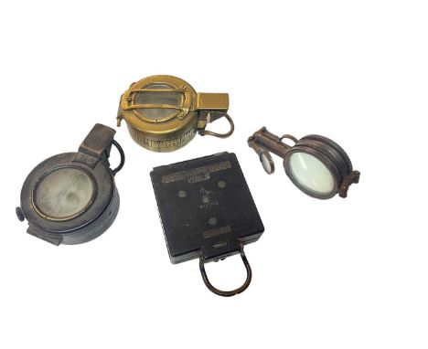 Second World War British military MK III Prismatic compass by T. G. &amp; Co Ltd, dated 1941, together with a Mark I Magnetic