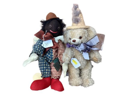 Two merrythought clown bears