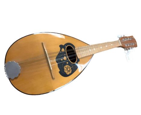 Old mandolin with label for Dr. A. Leone