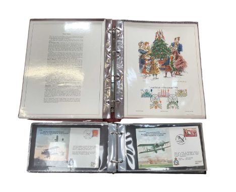 Stamps G.B., Channel Islands, Alderney, Isle of Man selection of covers housed in eight Royal Mail albums, First Day Lithogra
