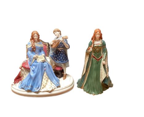 Four Royal Worcester limited edition figures - Sweet Fair Lady, Rapunzel, The Princess of Tara and Gypsy Princess, all with c