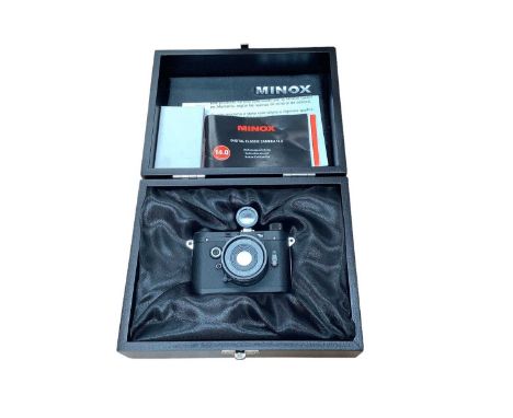 Minox miniature digital classic camera in case with instructions