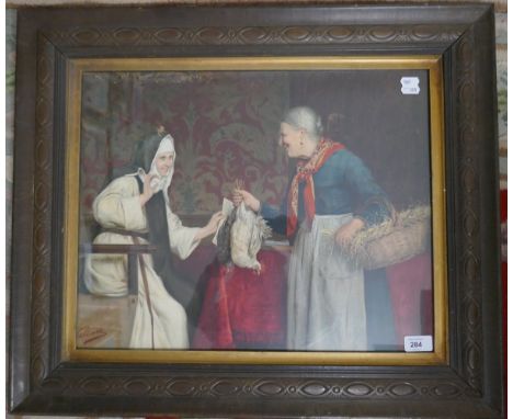 Pears print - Nun and pheasants 