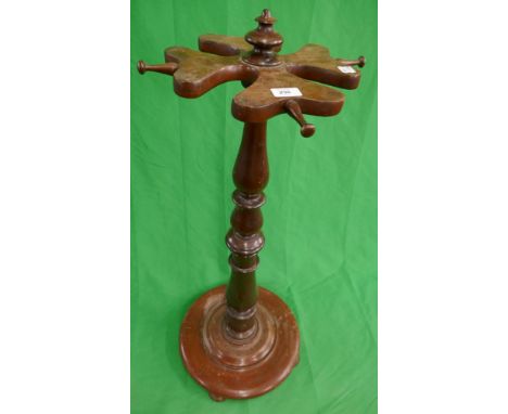 Mahogany whip and boot stand